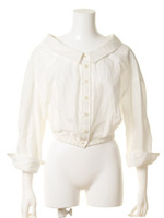 オフショルブラウス/WHTxGRY