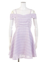 オフショルワンピース/ラベンダー