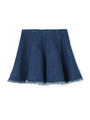キリッパナシデニムスカート/ブルー