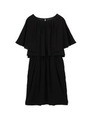 ケープスリーブワンピース/ブラック(019)