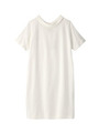 コットン混ハイネックワンピース/ネイビー(093)
