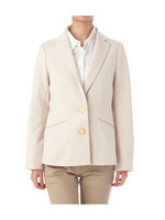 ゴールドボタンポンチテーラードジャケット/ベージュ系(051)