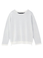 サイドジップダブルフェイスニット/ホワイト(002)