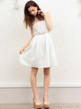 シークレットレースワンピース/ホワイト