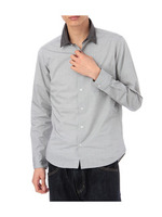 シャンブレーシャツ/グレー系(512)