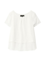 シルクティアードブラウス/ナチュラル(050)