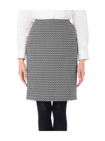 ジオメトリック柄ジャカードスカート/ブラック(419)