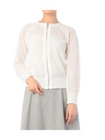 ジップアップニットブルゾン/レモンイエロー(031)