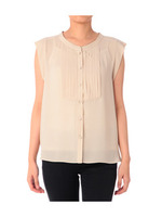 ジョーゼットタックシャツ/ピンク系(071)