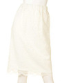 スカラップレーススカート/ホワイト