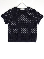 スクエアドットニットプルオーバー/オフホワイト