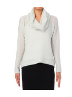 スヌード付きラメニットプルオーバー/ピンク系(072)