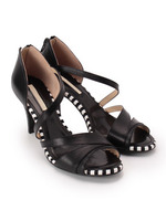 セパレートクロスパンプス/ブラウン系(441)