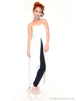 センタースリットロングベア /WHT