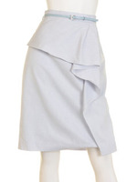 タックペプラムタイトスカート/ネイビー