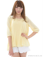 ドールプリーツチュニック/クリーム