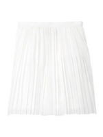 ドビーランダムプリーツスカート/ホワイト系(001)