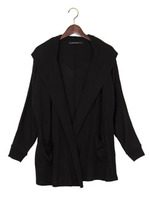 ニットフード／トッパー/クロ/モク