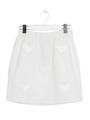 ハートタイトスカート/ホワイト
