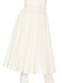 パンチングプリーツスカート/WHT