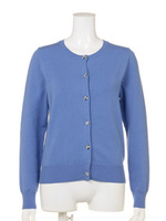 ビジュー釦カーディガン/ダスティ