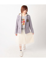 フード取り外しテーラードジャケット/ネイビー(393)