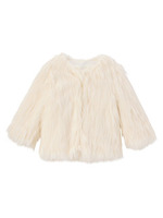 フェイクファーボリュームジャケット/ブラック(019)