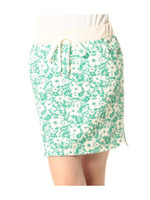 フラワープリント裏毛スカート/イエロー系(132)