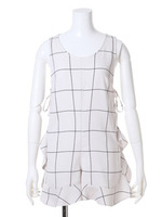 フリルロンパース/BLK