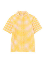 フロッキーギンガムチェックカットソー/イエロー(232)