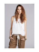 フロントカットノースリーブブラウス/ホワイト(001)