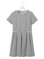 ボーダーポンチワンピース/OWHT