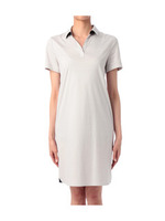 ポイントカラー開襟ワンピース/グレー系(012)