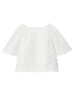 マリーフラワーレースブラウス/ナチュラル(050)