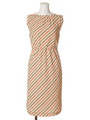 マルチストライプワンピース/CRM