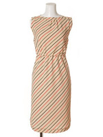 マルチストライプワンピース/CRM