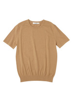 マルチボーダーコットンニット/ネイビー(093)