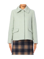 モヘヤループシャギーコート/グリーン系(021)