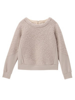 モヘヤ混切り替えスウェットプルオーバー/ラズベリーピンク(073)