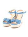 リボン付きサンダル/ライトブルー(091)