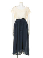 レースフラシマキシOP/ネイビー