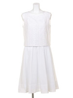 幾何学綿レースシリーズ/ネイビー