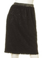 起毛レーススカート/Black