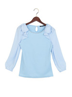 肩リボン／TOPS/サックス