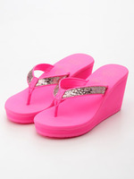 厚底グリッタービーチサンダル/PNK