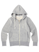 吊り裏毛ジップパーカ/グレー(012)