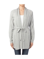 編み地切り替えニットトッパーカーディガン/ベージュ(052)