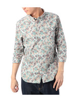 迷彩柄シャツ/ブルー系(193)