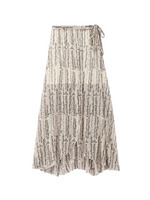 ONLY HEARTS シフォン柄ラップスカート/オフホワイト(103)