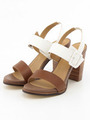 バイカラーサンダル/ベージュ